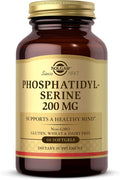 Solgar Phosphatidyl-Serine 200 mg 60 Softgels - Premium Brain Health Supplement Supports a Healthy Mind &amp Cognitive Function - Gluten Free Dairy Free - 60 Servings