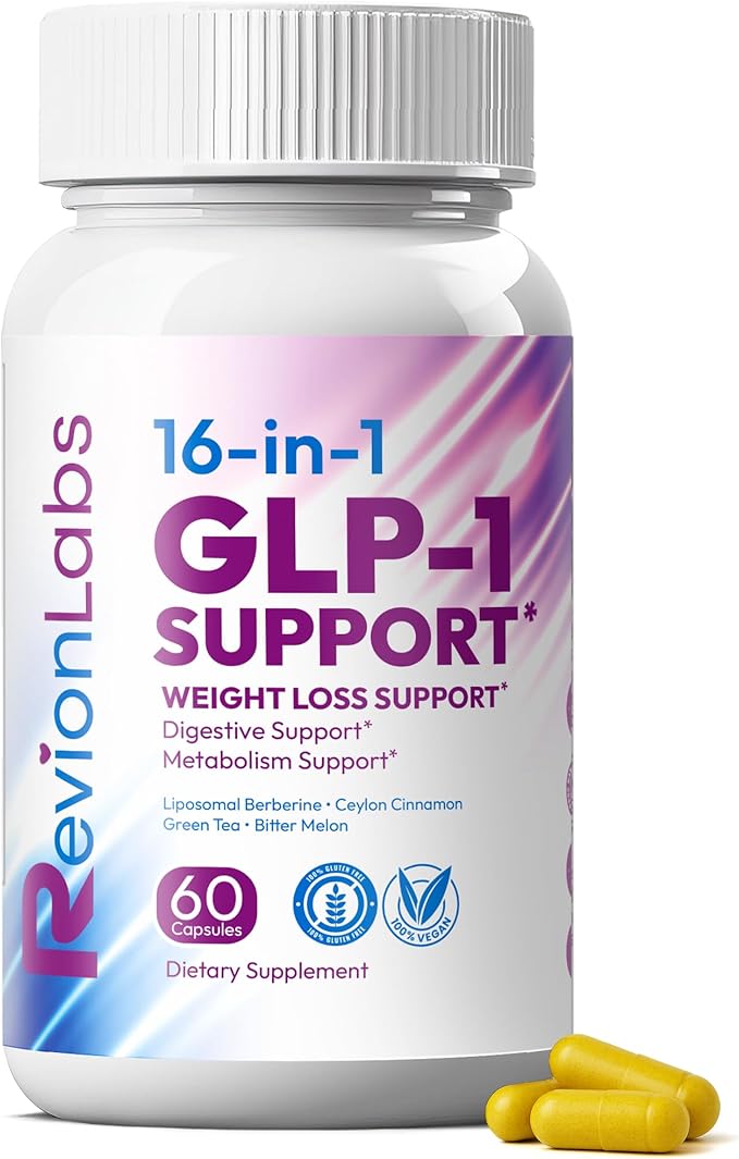 GLP-1 Support Weight Loss Supplement - Natural Appetite Suppressant for Women Men - Berberine Support Activate Hunger Control Curb Cravings Boost Metabolism Fat Burn &amp Gut Health
