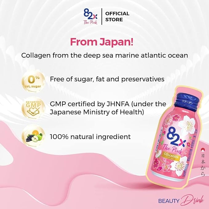 82X The Pink Collagen - Liquid Marine Collagen Drink