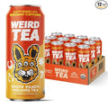 Drink Weird Organic White Peach Oolong Tea – 16oz Cans 160mg Organic Caffeine Pack of 12 – A Refreshing Energy Drink Alternative