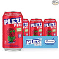 PLEZi FiZZ Cherry Limeade Sparkling Juice - Healthy Soda Alternative with Real Fruit Juice No Added Sugar - Low Sugar Sparkling Drink - Good Source of Fiber 12 Fl Oz (12 Pack)