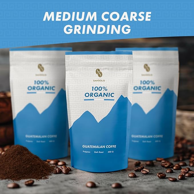 Ground coffee Ground coffee dark roast 100% Guatemalan Coffee Fraijanes ground coffee flavored Coffee in a 14oz bag