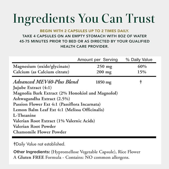 Muscle Ezze Plus - Day or Night Use Natural Relaxant - Gluten-Free - 60 Veg. Capsules