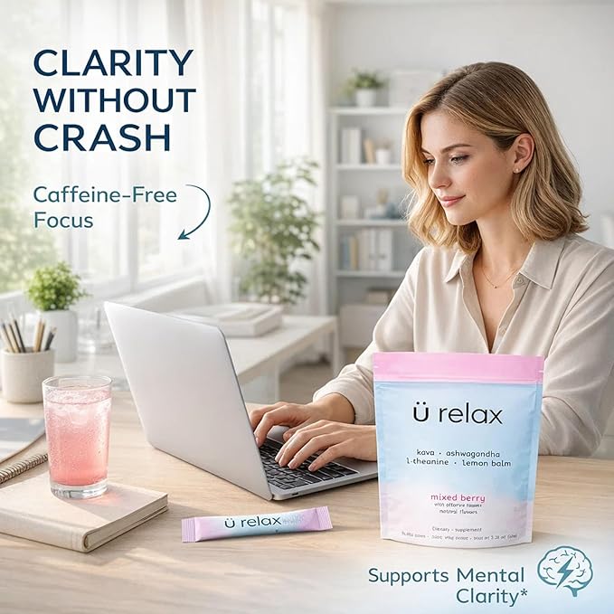 Relax Calming Drink – Natural Calm Powder Drink | Mixed Berry Flavors 15 Packets