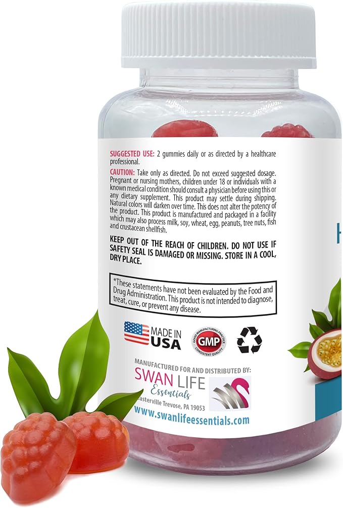 Boost Your Natural Beauty - HAIR SKIN &amp NAILS GUMMIES - Vitamins A B C D E PABA Collagen Passion Fruit aroma Beauty Routine Healthy Habits Antioxidant gummies 3 Bottles 180 Gummies