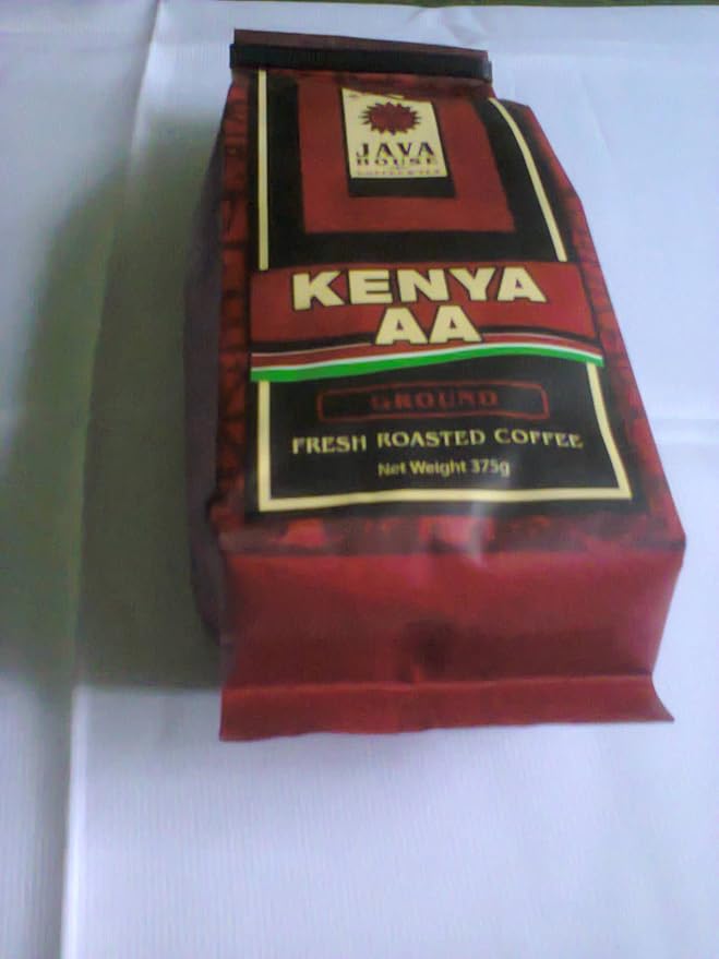 Kenya AA Coffee. Ground Coffee Beans. Fresh Roasted Coffee. Fair Trade Single Origin Kenyan Coffee with verified Coffee Kenya Mark of Origin. (13.23Oz/375g)