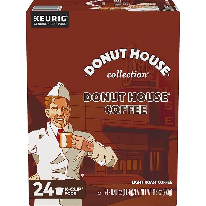 Donut House Collection Donut House Coffee Keurig Single-Serve K-Cup Pods Light Roast Coffee 96 Count