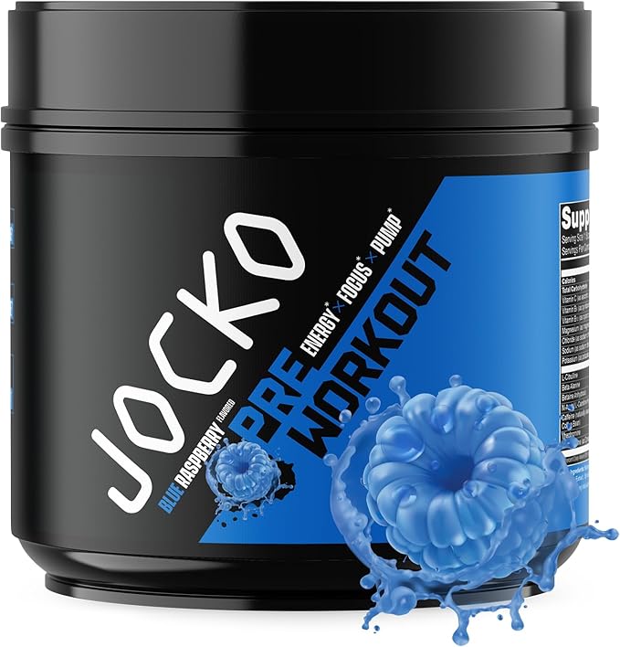 Jocko Fuel 3 Pack Gym Bundle - Creatine Chocolate MOLK &amp Blue Raspberry Pre Workout