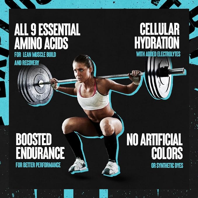 Animal Juiced Amino Acids - BCAA Powder EAA Matrix Plus Hydration with Electrolytes and Sea Salt Anytime Recovery and Improved Performance Fruit Punch Flavor 30 Servings