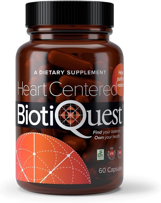 BiotiQuest Heart Centered Probiotics to Support The Cardio Vascular System and Heart Health 20 Billion CFU Non-GMO and Gluten Free 60 Capsules