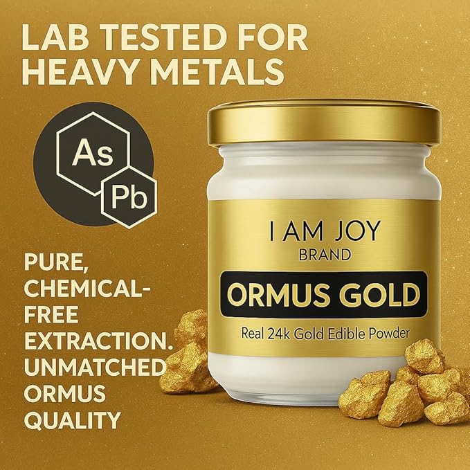 I Am Joy co. Pure Ormus White Gold Powder Monoatomic M-State 24k 99.99% | No Plastic No Lye No Dyes No Fillers | 22 Grams