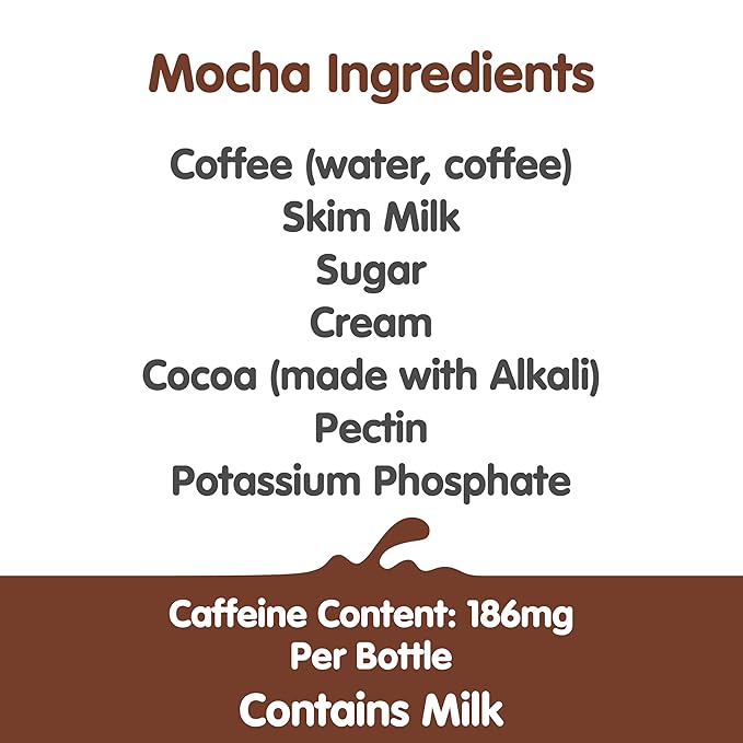 Dunkin' Mocha Iced Coffee Bottle 13.7 fl oz 12 Pack