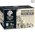 CAFE Olé Organics by H‑E‑B Dark Roast Sumatran Gayo Mountain Coffee Single Serve Cups 2Pack