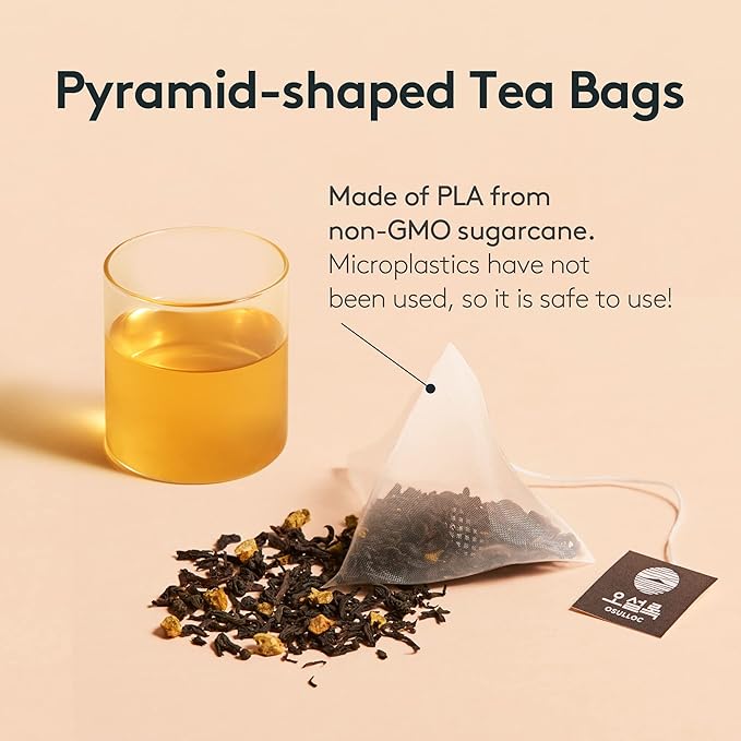 OSULLOC Tangerine Tea (Refreshing Jeju Tangerine Flavor) | Korean Premium Blended Tea Bag | Sweet Fruit Tea | 20 Count Tea Bags 1.76oz