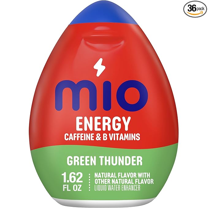MiO Energy Liquid Water Enhancer Green Thunder 1.08 Ounce (Pack of 36)