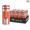 MŌCEAN White Peach Energy Drink 12 fl oz (Pack of 12) Clean Adult Energy Drink with 130mg Caffeine Adaptogens &amp Minerals No Taurine No Sucralose No Candy Flavors