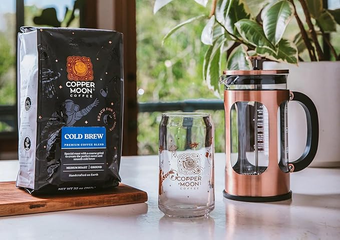 Copper Moon Ground Coffee Medium Roast Cold Brew Special Blend 32 Oz