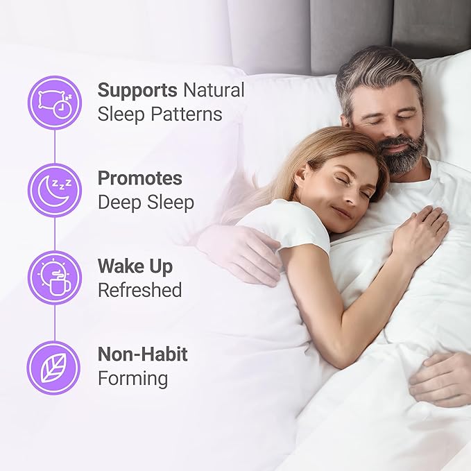 Nested Naturals Luna Sleep Aid &amp Magnesium Glycinate Chelate for Sleep Relaxation &amp Recovery (180 Capsules)