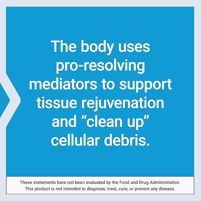 Life Extension Pro-Resolving Mediators 18-HEPE 17-HDHA 14-HDHA Supports The Body’s Natural Post-inflammatory Response Gluten Free Non-GMO 30 softgels