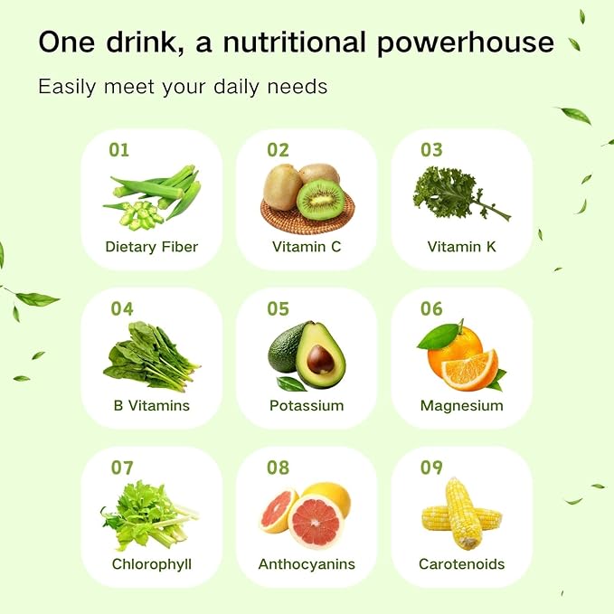Liquid Salad 16 Fruits &amp Vegetables Juice Superfood Smoothie Pouches Assorted Ready-to-Eat Salad with dietary fiber &amp Prebiotic Wholesome Vegan Snack 14 Pouches
