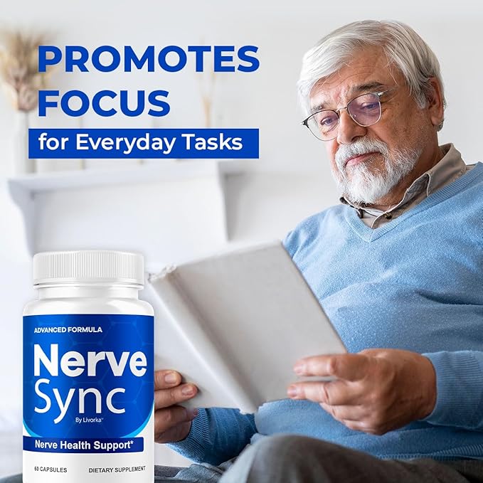 (3 Pack) Nerve Sync Capsules - Official NerveSync Advanced Nerve Health Supplement Pills - Maximum Strenght Natural Nerve Sync for Wellness &amp Health Support Pills Reviews 180 Capsules for 3 Mont