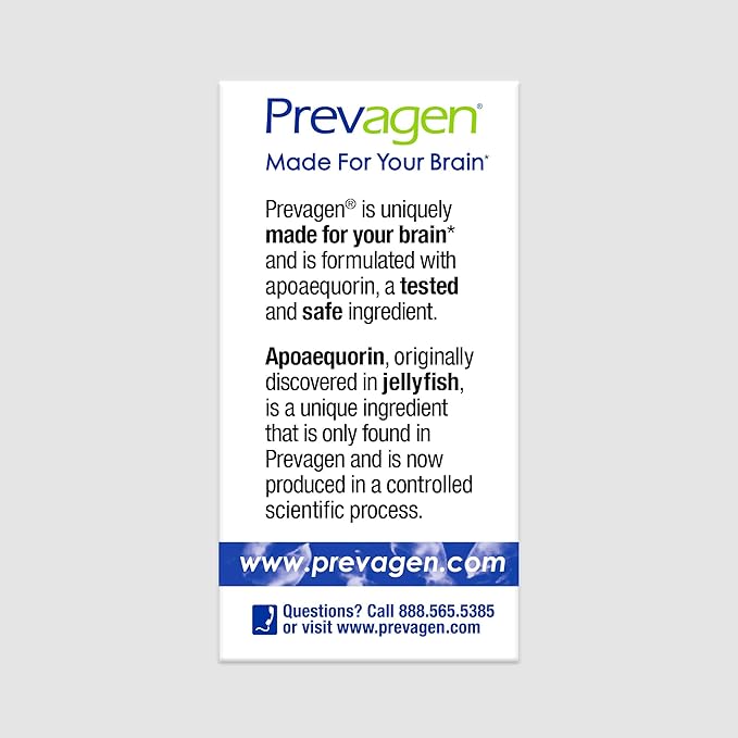 Prevagen Regular Strength - 90 Capsules (3 Month Supply) | Formulated for Your Brain | 10mg of Apoaequorin Plus Vitamin D3 with 7-Day Pill Minder