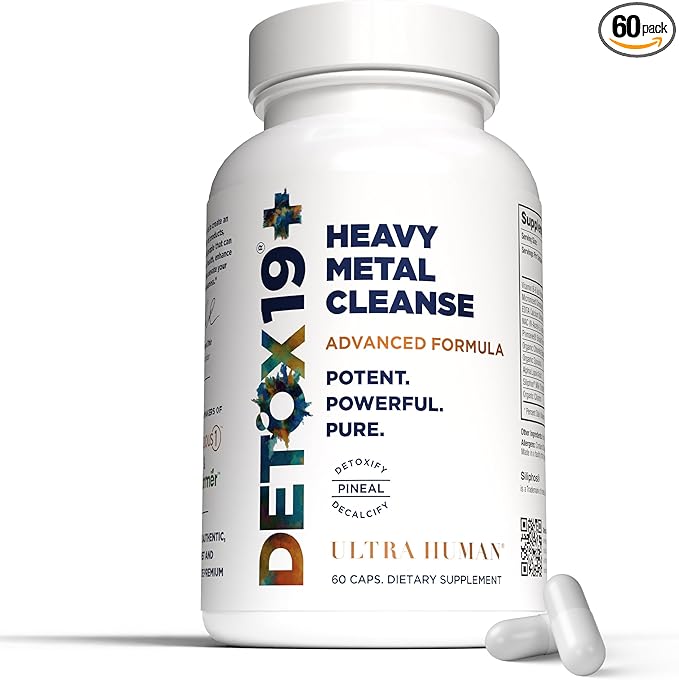 Ultra Human Daily Wellness Support – Heavy Metal Detox Cleanse with Zeolite Shilajit Organic Chlorella &amp Spirulina NAC &amp Alpha Lipoic. Supports Daily Detox Cognition Immune System -(Made