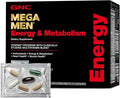 GNC Mega Men Energy and Metabolism Vitapak Program Convenient Complete Nutrition 5 Products in 1 Packet Calorie Burn Thermogenic 300mg Caffeine 30 Daily Packs