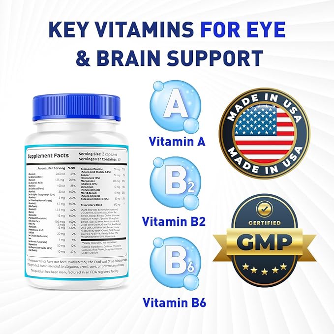 LIVORKA Sight Clear 20/20 Vision Support Supplement for Eyes - 5 Month Supply - Pack of 5