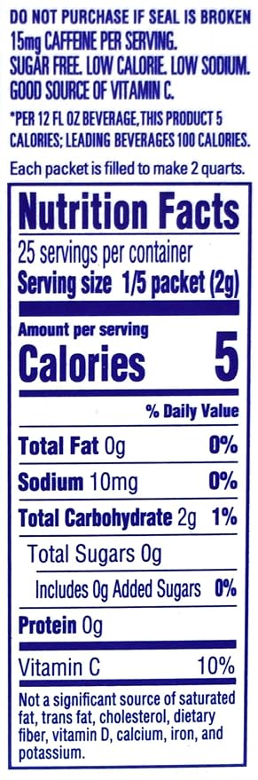 Crystal Light Raspberry Green Tea Drink Mix 10-Quart Canister (Pack of 24)