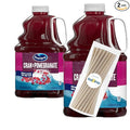 Ocean Spray Cran Pomegranate Juice Drink 101.4 fl oz Plastic Bottles 2 Pack + 15 Sugarcane Disposable Straws by KOOL8SHOP Infinite Deals
