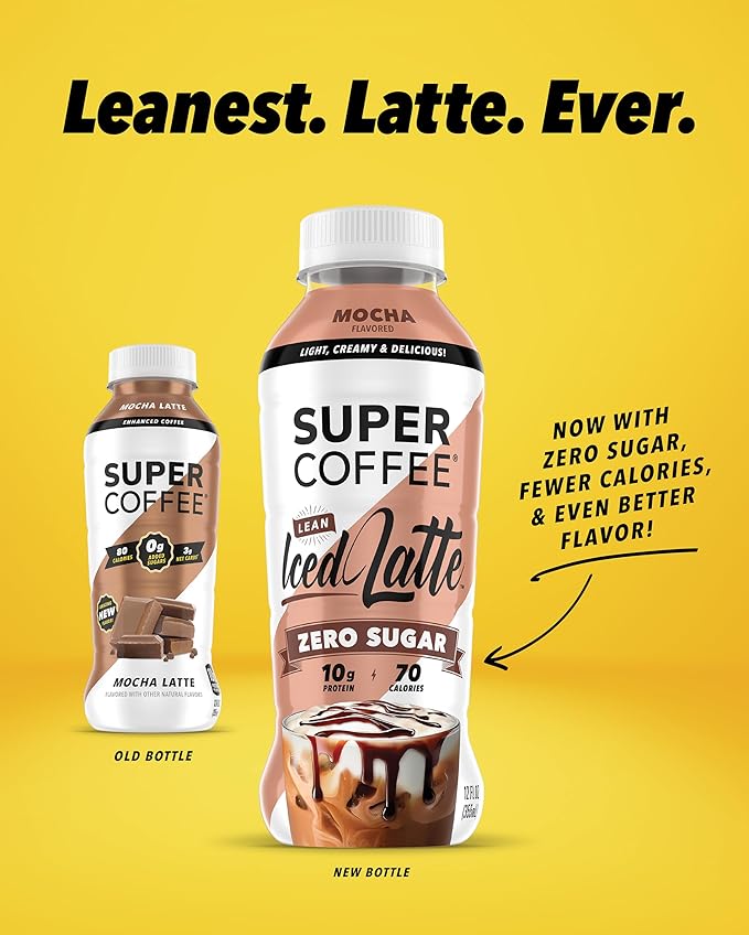 Super Coffee Keto Protein Coffee (0g Added Sugar 10g Protein 70 Calories) 12 Fl Oz | Iced Smart Coffee Drinks - LactoseFree SoyFree GlutenFree (12 Fl Oz (Pack of 12) Core 3 Variety)
