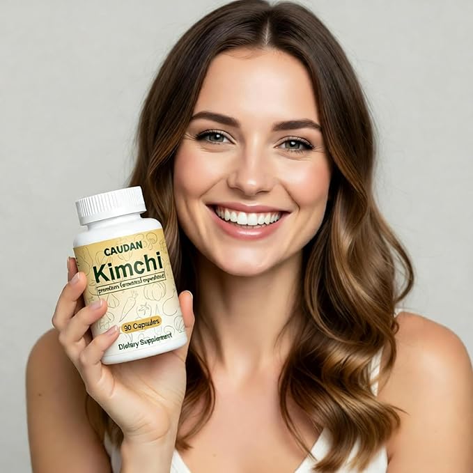 Kimchi Capsules Kimchi Supplement Probiotics &amp Enzymes Supports Gut &amp Digestive Health Taste Well Fermented Superfood for Antioxidant Support 90 Vegan Capsules