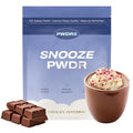 PWDRS Snooze Sleepy Time Hot Chocolate | All Natural Sleep Support | Magnesium Glycinate L Theanine Chamomile Electrolytes | 20 Calories Non GMO | Chocolate Peppermint