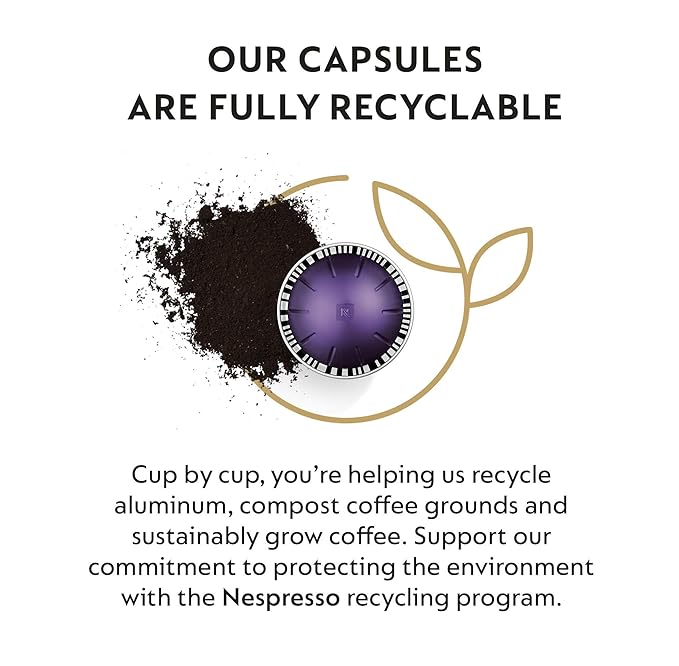 Nespresso Capsules Vertuo Dark Assortment Variety Pack Dark Roast Coffee &amp Espresso 40-Count Coffee &amp Espresso Pods Brews 7.8 oz. and 1.35oz.