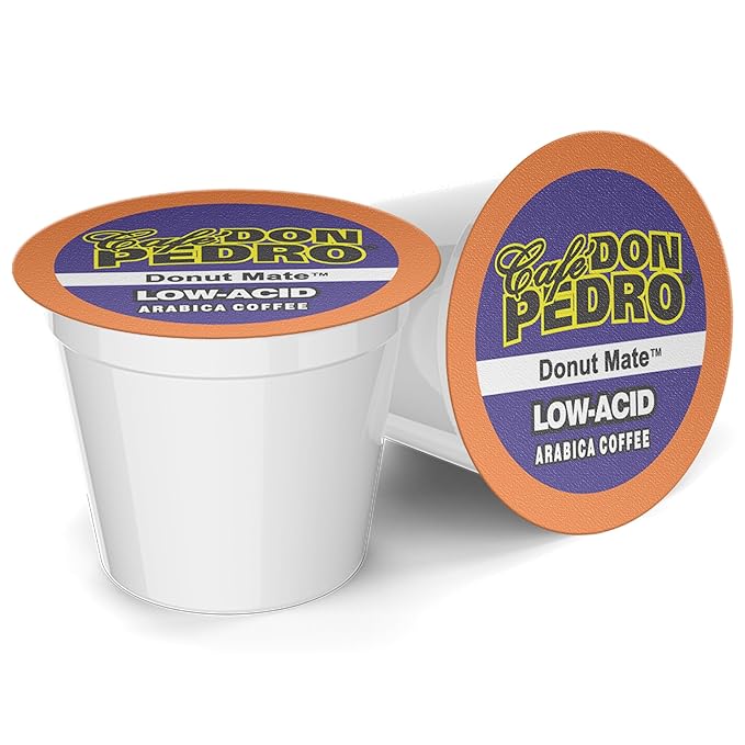 Cafe Don Pedro Assortment Pack Low Acid Coffee Pods - Compatible With Keurig K-cup Coffee Maker - Try 6 Different Coffees - 12 Cups Each 72 count