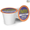 Cafe Don Pedro Donut Mate - Low Acid Coffee K Cups for Sensitive Stomach 100% Natural Arabica Light &amp Medium-Light Roast Improved Pods - No More Leaks 72 Count
