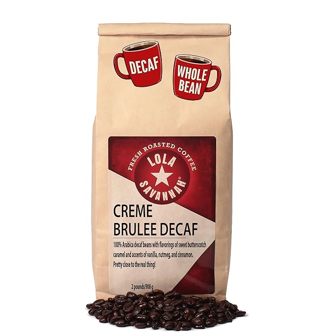 Lola Savannah Crème Brulée Whole Bean Decaf Coffee 2lb