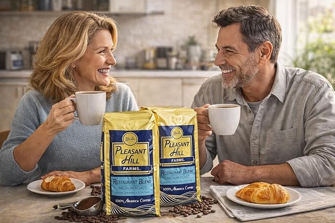 Premium Selection Ground Coffee Bland 2 Pack (5 lb Each) Arabica beans Restaurant blend