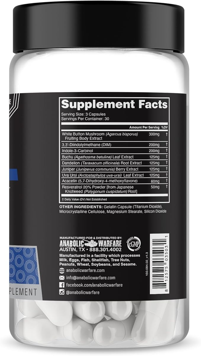 Anabolic Warfare Project Shred Manage Normal Healthy Cortisol Levels &amp Water Retention Body Recomposition Formula Made with Botanicals*