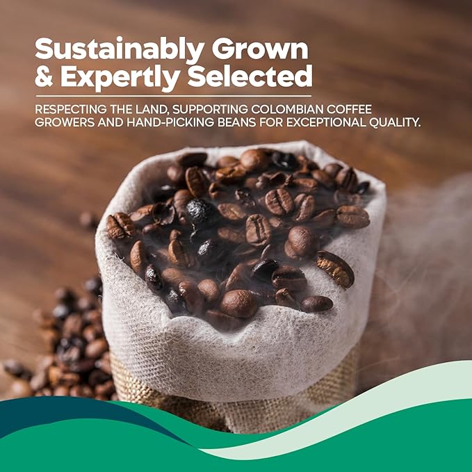 Juan Valdez Finca Whole Bean Coffee - Dark Roast | 16 oz / 454 gr | 100% Colombian Coffee - Rainforest Certified | With Lemongrass &amp Kiwi Notes