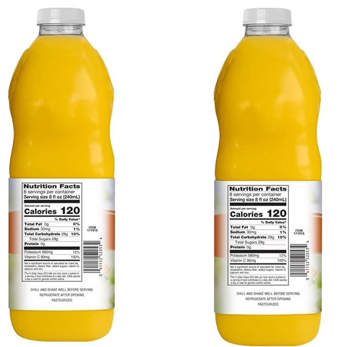 Grown! Right Organic Orange Juice 64 fl oz 2-count