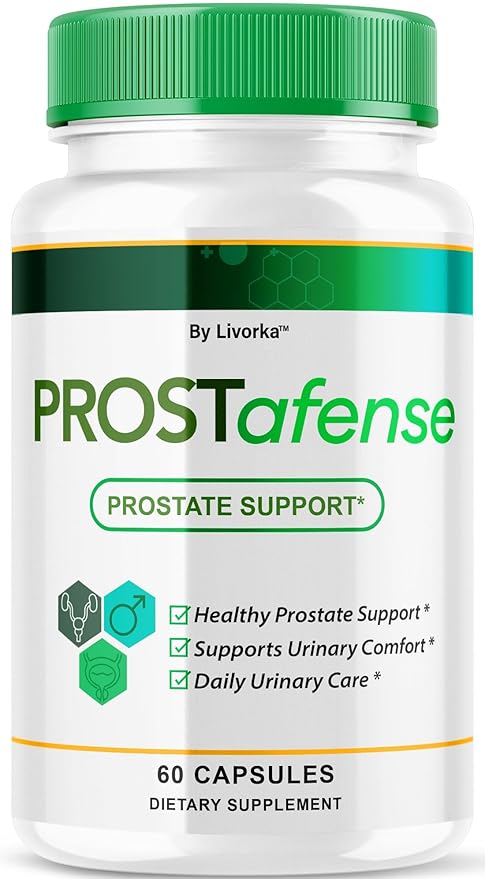 LIVORKA Prostafense Health Supplements for Men Capsules - Official Prostafense Pills All Natural Support Prostafence Maximum Strength Premium Formula for Daily Wellness 60 Capsules for 1 Month