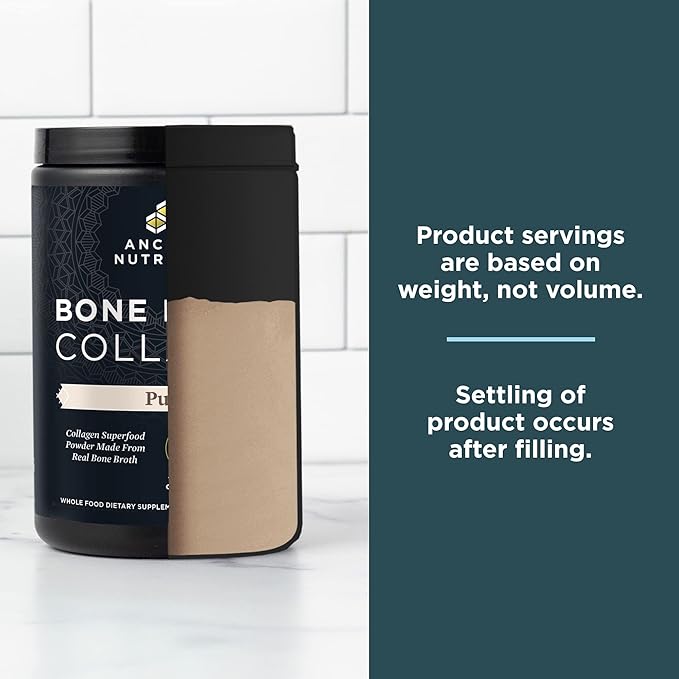 Ancient Nutrition Collagen Powder Bone Broth Collagen Pure Hydrolyzed Multi Collagen Peptides Supports Skin and Nails Joint Supplement 30 Servings 15.9oz