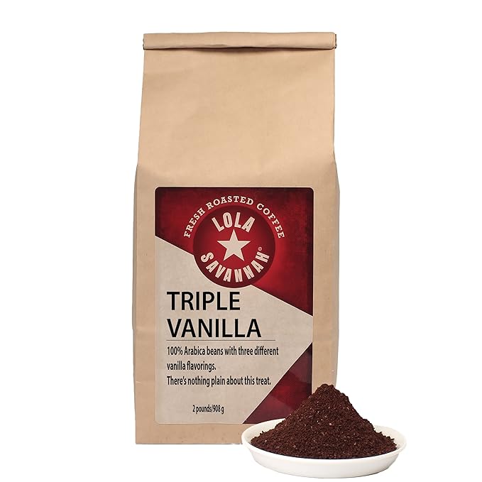 Lola Savannah Triple Vanilla Ground Caffeinated Coffee 2lb