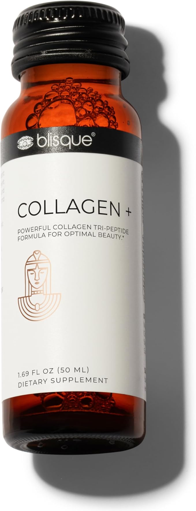 Blisque - Liquid Collagen Tri-Peptide Complex | with Biotin and Hyaluronic Acid | for Hair Skin and Nails | 10 Bottles | 10-Day Supply