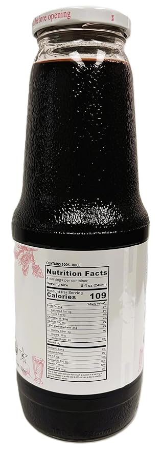 Anna and Sarah 33.8 Oz Organic Red Beet Juice - Glass Bottle (6 Pack) No Sugar Added No Artificial Colors No Preservatives No Flavors AddedNOT from Concentrate