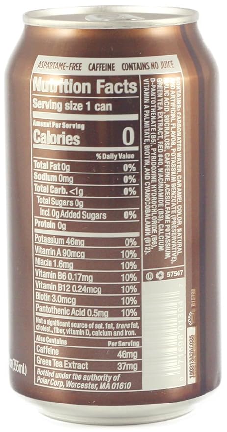 KauffmanTreats Frannie Sparkling Beverage- Zero Calories &amp Sugar Aspertame Free: 24-Ct Case 12 Oz. Cans (Cold Coco Latte)