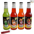 Hot Pepper Sodas | Mixed 4 Pack of Spicy Flavors | Handle the Heat | Real Cane Sugar | Includes Crazy Soda Pop Bottle Opener