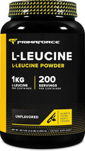Primaforce L-Leucine Pure Powder 1 KG (2.2lbs) - Non-GMO Gluten Free 200 Servings